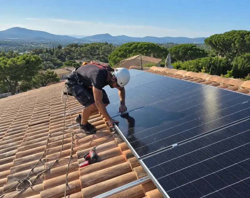 Installateur panneaux solaires Gaja-et-Villedieu — pose photovoltaïque sur toiture