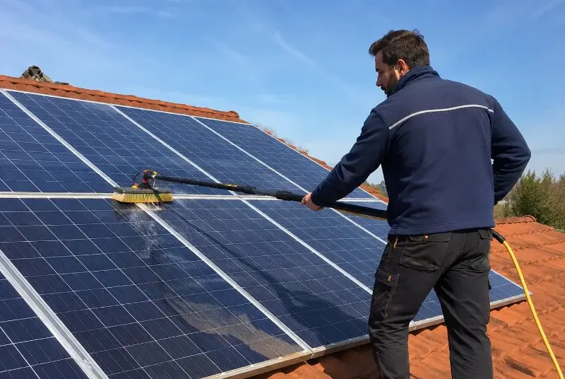 Nettoyage et entretien de panneaux solaires à Gaja-et-Villedieu